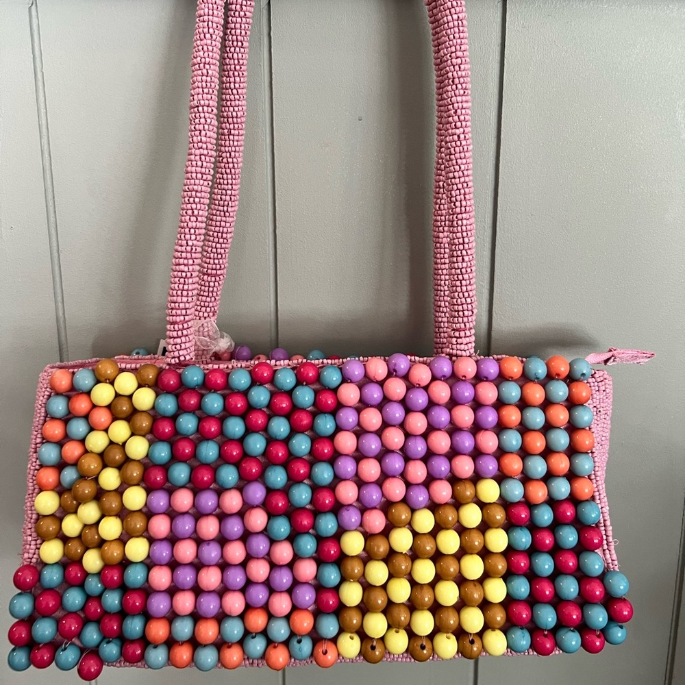 TikTok Pink Beaded Women's Bag